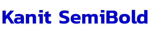 Kanit SemiBold шрифт